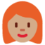 女人: 中等肤色红发 — Twitter