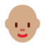 女人: 中等肤色秃顶 — Twitter