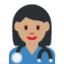 女医务人员: 中等肤色 — Twitter