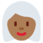 女人: 中等 深肤色白发 — Twitter