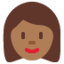女人: 中等 深肤色 — Twitter