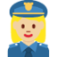 女警察: 中等 浅肤色 — Twitter