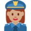 女警察: 中等肤色 — Twitter