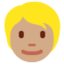 金色头发的人: 1f3fd — Twitter