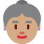 老奶奶: 中等肤色 — Twitter