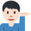 男性服务台人员: 较浅肤色 — Twitter