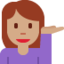 女性服务台人员: 中等肤色 — Twitter