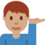 男性服务台人员: 中等肤色 — Twitter