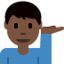 男性服务台人员: 较深肤色 — Twitter