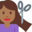 女生理发: 中等 深肤色 — Twitter