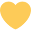 YELLOW HEART on Twitter platform