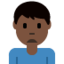 皱眉男: 较深肤色 — Twitter