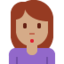 撅嘴女: 中等肤色 — Twitter