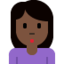撅嘴女: 较深肤色 — Twitter