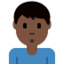 撅嘴男: 较深肤色 — Twitter