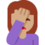 女生捂脸: 中等肤色 — Twitter