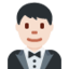 穿礼服的男人: 较浅肤色 — Twitter