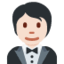 穿燕尾服的人: 较浅肤色 — Twitter