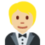 穿燕尾服的人: 中等 浅肤色 — Twitter