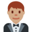 穿礼服的男人: 中等肤色 — Twitter