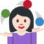 女生抛接杂耍: 较浅肤色 — Twitter