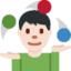 男生抛接杂耍: 较浅肤色 — Twitter