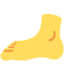 FOOT emoji in Twitter's design style - Unicode 1F9B6