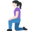 跪下的女人: 较浅肤色 — Twitter