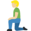 跪下的男人: 中等 浅肤色 — Twitter