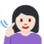 失聪的女人: 较浅肤色 — Twitter