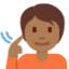 失聪者: 中等 深肤色 — Twitter