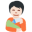 哺乳的人: 较浅肤色 — Twitter