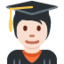 学生: 较浅肤色 — Twitter
