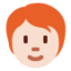 成人: 较浅肤色红发 — Twitter