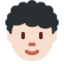 成人: 较浅肤色卷发 — Twitter