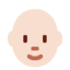成人: 较浅肤色秃顶 — Twitter