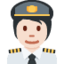 飞行员: 较浅肤色 — Twitter