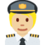 飞行员: 中等 浅肤色 — Twitter