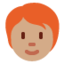 成人: 中等肤色红发 — Twitter