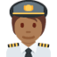 飞行员: 中等 深肤色 — Twitter