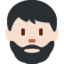 有络腮胡子的男人: 较浅肤色 — Twitter