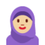 带头饰的女人: 中等 浅肤色 — Twitter
