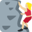 攀爬的女人: 中等 浅肤色 — Twitter