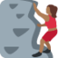 攀爬的女人: 中等 深肤色 — Twitter