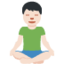 盘腿的男人: 较浅肤色 — Twitter