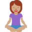 盘腿的女人: 中等肤色 — Twitter