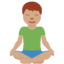 盘腿的男人: 中等肤色 — Twitter