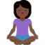 盘腿的女人: 较深肤色 — Twitter