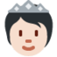 戴王冠的人: 较浅肤色 — Twitter