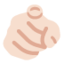 指向观察者的食指: 较浅肤色 — Twitter